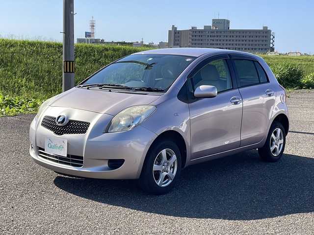 トヨタ ヴィッツ F 新潟県 2006(平18)年 7.5万km ローズメタリックオパール 4WD/CD/スマートキー/プッシュスタート/社外14インチアルミホイール