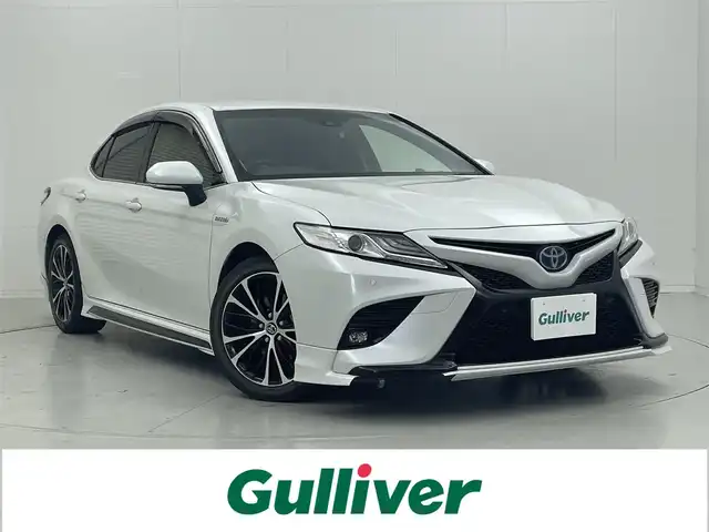 トヨタ カムリ WSレザーパッケージ 茨城県 2019(平31)年 6.1万km プラチナホワイトパールマイカ 純正ナビ/バックカメラ/フルセグ/JBLプレミアムサウンド/HUD/衝突被害軽減ブレーキ/車線逸脱抑制装置/レーダークルーズコントロール/オートマチックハイビーム/クリアランスソナー/BSM/ETC2.0/ドラレコ/シートヒーター/純正18インチAW/LEDヘッドライト/スマートキー