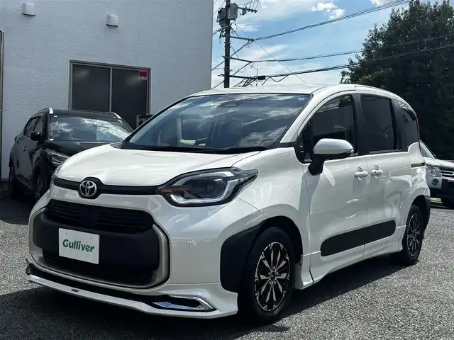 トヨタ シエンタ ハイブリッド Z 熊本県 2022(令4)年 7.4万km ホワイトパールクリスタルシャイン モデリスタエアロ/モデリスタ15インチAW/純正ナビ/【フルセグTV/Bluetooth/Applecarplay】/アラウンドビューモニター/両側パワースライドドア/レーダークルーズコントロール/プリクラッシュセーフティ/レーンキープアシスト/ロードサインアシスト/パーキングサポートブレーキ/ブラインドスポットモニター/オートLEDライト