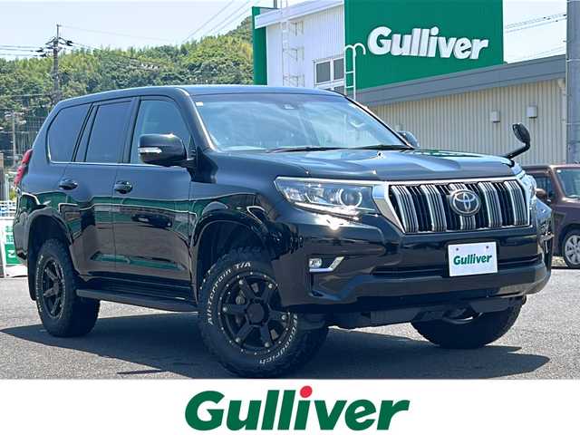 トヨタ ランドクルーザー プラド TX Lパッケージ 山口県 2019(令1)年 4.4万km ブラック 禁煙車/スマートキー/プッシュスタート/ETC/サンルーフ/純正HDDナビ/(DTV/BT/DVD/ラジオ)/バックカメラ/クリアランスソナー/レーダークルーズコントロール/純正フロアマット/社外アルミホイール(MKW)/前席パワーシート/シートヒーター＆エアシート/オートライト/オートハイビーム/ヘッドライトウォッシャー/カーテンエアバック/ダウンヒルアシストコントロール/保証書/取扱説明書/記録簿