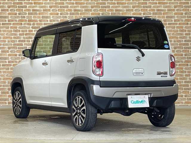 スズキ ハスラー J ブラックインテリアパッケージ 岩手県 2019(平31)年 3.6万km ピュアホワイトパール/ブラック2トーン ４WD/ヒルディセントコントロール/デュアルカメラブレーキサポート/車線逸脱警報/誤発進抑制機能/先行車発進お知らせ機能/横滑り防止装置/アイドリングストップ/グリップコントロール/前席シートヒーター/社外ナビ/（CD/DVD/フルセグ/SD/Bluetooth）/ステアリングスイッチ/オートライト/HIDヘッドライト/フォグランプ/純正15インチアルミホイール