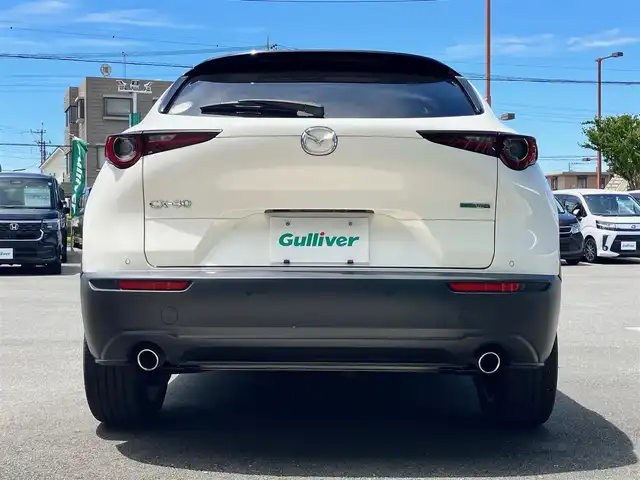 マツダ ＣＸ－３０ XD Lパッケージ 静岡県 2020(令2)年 2.6万km スノーフレイクホワイトパールマイカ エンジンスタートボタン/パワーステアリング/パワーウィンドウ/取扱説明書/パドルシフト/オートエアコン/スマートキー/スペアキー１本/クルーズコントロール/アイドリングストップ/USB入力端子/ETC/全方位カメラ/純正ナビ（CD/DVD/BT/フルセグ）/電動リアゲート/純正フロアマット/D席パワーシート/D席N席シートヒーター/純正アルミホイール/ABS/横滑り防止装置/コーナーセンサー前後/レーンキープアシスト/オートライト/オートマチックハイビーム/LEDヘッドライト/W＋サイドエアバック/衝突軽減システム/BOSEスピーカー/ステアリングヒーター