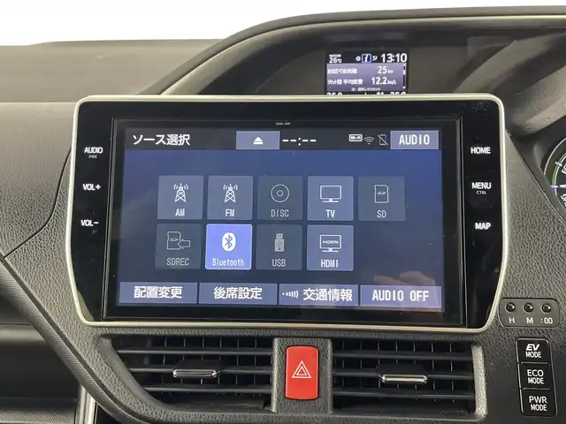 トヨタ ヴォクシー ハイブリッド ZS 煌Ⅱ 愛知県 2019(平31)年 6万km イナズマスパーキングブラックガラスフレーク 禁煙車/純正10インチナビ/（CD/DVD/Bluetooth/フルセグTV/HDMI/USB)/バックカメラ/フリップダウンモニター/トヨタセーフティセンス/・プリクラッシュセーフティ/・レーンディパーチャーアラート/・オートマチックハイビーム/クルーズコントロール/前後ドライブレコーダー/ETC/シートヒーター/両側パワースライドドア/スマートキー/エンジンスターター/プッシュスタート/純正16インチアルミホイール/LEDヘッドライト/フロントフォグランプ/純正フロアマット/横滑り防止装置