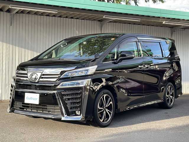トヨタ ヴェルファイア Z Aエディション 長野県 2019(令1)年 7.4万km ブラック トヨタセーフティセンス/ワンオーナー /純正１０型ナビフルセグTV/純正フリップダウンモニター/バックカメラ/ETC/両側パワースライドドア/社外18インチアルミ/クルーズコントロール/レーンキープアシスト/プッシュスタート/スマートキー/黒レザー調シートカバー/保証書