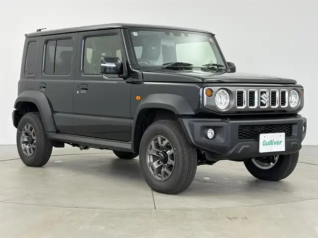 スズキ ジムニー ノマド FC 愛知県 2025(令7)年 0.1千km 黒 登録済未使用車/登録時走行距離31km/スズキセーフティサポート/4WD/革巻きステアリング/ステアリングヒリモコン/アダプティブクルーズコントロール/前席シートヒーター/LEDヘッドライト/フォグランプ/ミラーヒーター