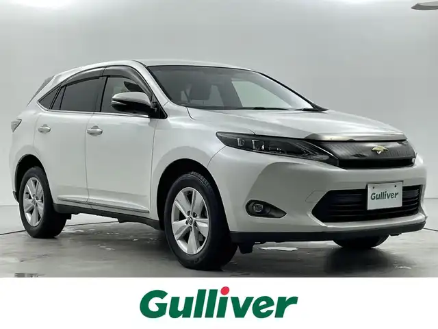 トヨタ ハリアー エレガンス 福井県 2014(平26)年 12.6万km ホワイトパールクリスタルシャイン トヨタ純正９インチナビ　型式：ＮＳＺＴ－Ｙ６２Ｇ/（ＦＭ／ＡＭ／ＢＴ／ＣＤ／ＤＶＤ）/バックカメラ/スペアキー１本　/社外ＥＴＣ　/純正フロアマット　/合皮シート　/電動シート /純正17インチアルミホイール