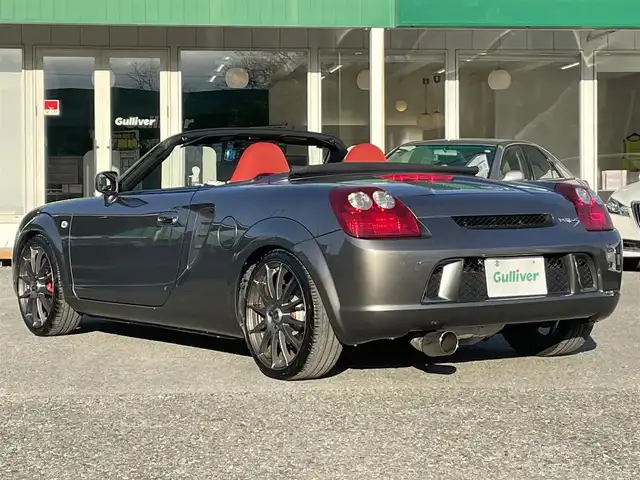 トヨタ ＭＲ－Ｓ S エディション 千葉県 2006(平18)年 5.7万km グレーマイカM シーケンシャル/BLITZ車高調/社外マフラー/社外17インチアルミホイール/社外SDナビ【AVN134MW】/社外ミラー型バックカメラ/キーレスキー/本革巻きステアリング/フォグランプ/ETC/新車時保証書＆取扱説明書