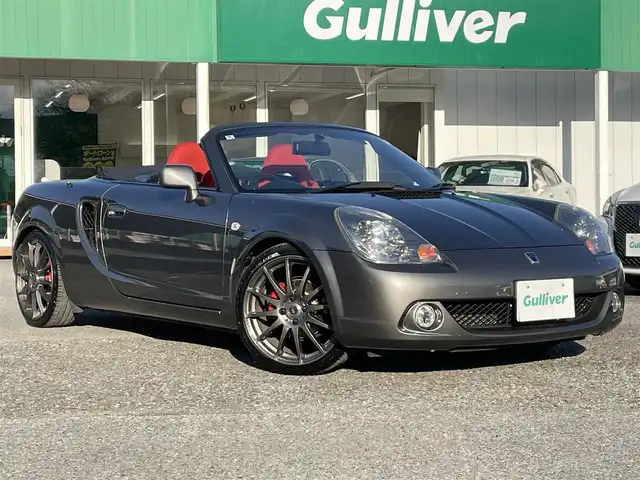 トヨタ ＭＲ－Ｓ S エディション 千葉県 2006(平18)年 5.7万km グレーマイカM シーケンシャル/BLITZ車高調/社外マフラー/社外17インチアルミホイール/社外SDナビ【AVN134MW】/社外ミラー型バックカメラ/キーレスキー/本革巻きステアリング/フォグランプ/ETC/新車時保証書＆取扱説明書