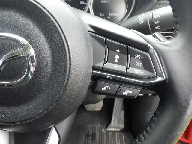 マツダ ＣＸ－５ XD プロアクティブ 千葉県 2019(平31)年 5.7万km ソウルレッドクリスタルM 225/55R19/スマートシティブレーキサポート/ブラインド・スポット・モニタリング/アクティブ・ドライビング・ディスプレイ/レーダークルーズコントロール/i-stop/パワーバックドア/前席シートヒーター/革巻ステアリング/ステアリングスイッチ/ステアリングヒーター/純正SDナビ/地デジTV/【DVD/CD再生可　Bluetooth接続】/360°ビュー・モニター/ETC/LEDヘッドライト/ウインカーミラー/コーナーセンサー/純正19インチアルミホイル/サイド/カーテンエアバッグ/アドバンストキーレスエントリー