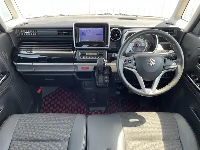 スズキ スペーシア カスタム HYBRID XS 熊本県 2018(平30)年 6.5万km アクティブイエロー 社外ＳＤナビ/・Blootooth/CD/DVD/USB/AM/FM/ipod/マルチAVブラウザ/SD/SMARTUSEN/・フルセグＴＶ/全方位カメラ/両側パワースライドドア/スズキセーフティサポート/・デュアルカメラブレーキサポート/・後退時ブレーキサポート/・ハイビームアシスト/・車線逸脱抑制機能/・ふらつき防止機能/車両接近通報装置/ヘッドアップディスプレイ/コーナーセンサー/ＬＥＤヘッドライト/ステアリングスイッチ/ロールサンシェード/エアバッグW＋サイド/オートライト/D席シートヒーター/盗難防止装置/革巻きステアリング/パワーモード/純正アルミホイール/純正フロアマット/スマートキー/ベンチシート/電動格納ミラー/ウィンカーミラー/フォグランプ