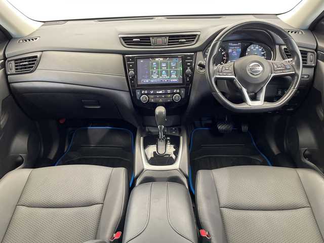 日産 エクストレイル ハイブリッド 20Xi 栃木県 2019(平31)年 8.1万km ダークメタルグレー ワンオーナー/ＳＤナビ/（ＣＤ／ＤＶＤ／フルセグＴＶ）/全方位カメラ/プロパイロット/ドライブレコーダー/シートヒーター/オートライト/横滑り防止装置/スマートキー/プッシュスタート/ステアリングスイッチ/電動格納ミラー/純正アルミホイール/純正フロアマット