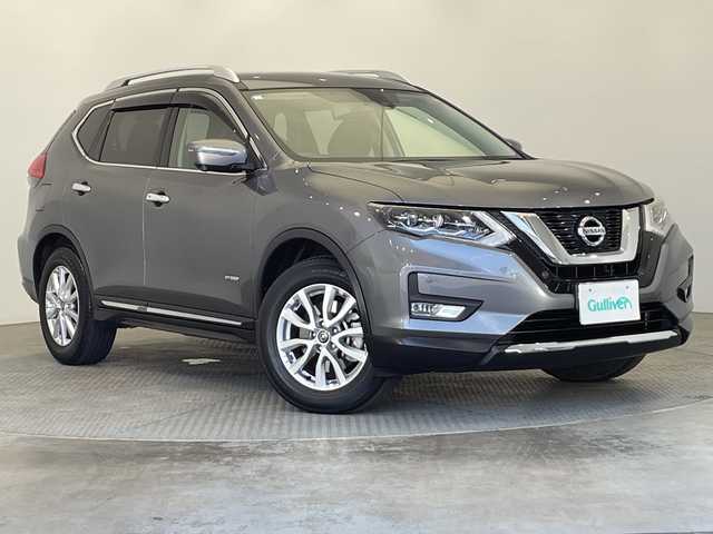 日産 エクストレイル ハイブリッド 20Xi 栃木県 2019(平31)年 8.1万km ダークメタルグレー ワンオーナー/ＳＤナビ/（ＣＤ／ＤＶＤ／フルセグＴＶ）/全方位カメラ/プロパイロット/ドライブレコーダー/シートヒーター/オートライト/横滑り防止装置/スマートキー/プッシュスタート/ステアリングスイッチ/電動格納ミラー/純正アルミホイール/純正フロアマット