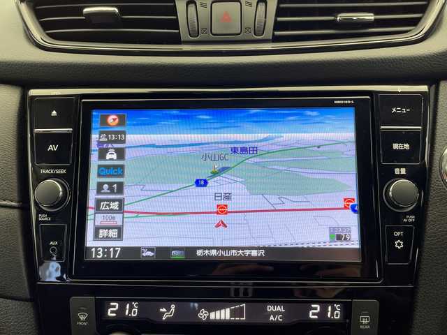 日産 エクストレイル ハイブリッド 20Xi 栃木県 2019(平31)年 8.1万km ダークメタルグレー ワンオーナー/ＳＤナビ/（ＣＤ／ＤＶＤ／フルセグＴＶ）/全方位カメラ/プロパイロット/ドライブレコーダー/シートヒーター/オートライト/横滑り防止装置/スマートキー/プッシュスタート/ステアリングスイッチ/電動格納ミラー/純正アルミホイール/純正フロアマット