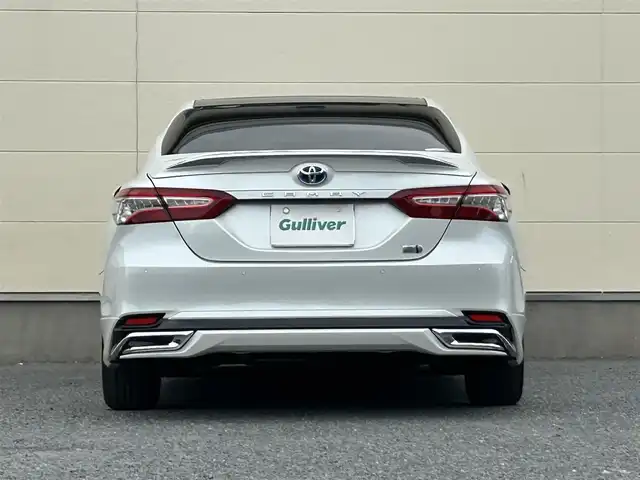 トヨタ カムリ G 茨城県 2019(令1)年 4.5万km プラチナホワイトパールマイカ モデリスタフルエアロ/メーカーOPナビ/　(AM/FM/BT)/JBLサウンド/フルセグ/バックカメラ/レーダークルーズコントロール/純正ドライブレコーダー/ビルドインETC2.0/サンルーフ/パワーシート/パワーバックドア/純正フロアマット/純正ドアバイザー/プッシュスタート/LEDヘッドライト/純正アルミホイール