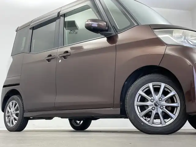 日産 デイズ ルークス ハイウェイスターX 新潟県 2014(平26)年 9.3万km モカブラウンP 純正ディーラーOPナビ/片側パワースライドドア/プッシュスタート/HIDヘッドライト/フルセグTV/ベンチシート/社外14インチAW