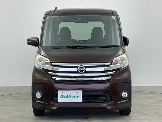 日産 デイズ ルークス ハイウェイスターX 新潟県 2014(平26)年 9.3万km モカブラウンP 純正ディーラーOPナビ/片側パワースライドドア/プッシュスタート/HIDヘッドライト/フルセグTV/ベンチシート/社外14インチAW