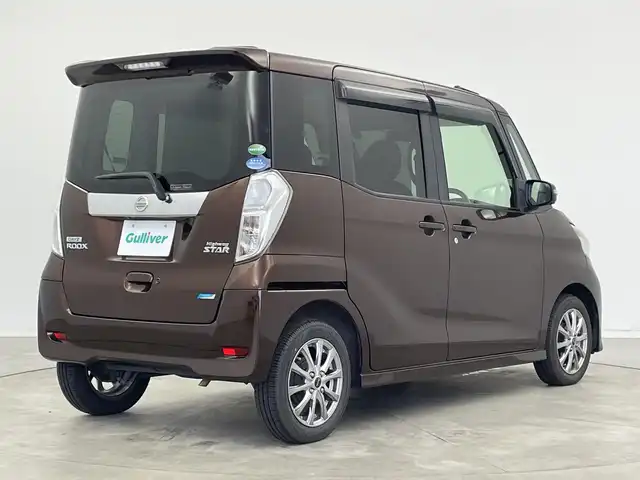 日産 デイズ ルークス ハイウェイスターX 新潟県 2014(平26)年 9.3万km モカブラウンP 純正ディーラーOPナビ/片側パワースライドドア/プッシュスタート/HIDヘッドライト/フルセグTV/ベンチシート/社外14インチAW