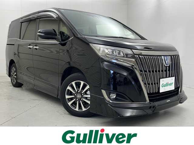 トヨタ エスクァイア ハイブリッド Gi プレミアムパッケージ ブラックテーラード 茨城県 2021(令3)年 4.2万km ブラック 純正ナビ/フルセグTV/バックカメラ/TRDエアロ/ドライブレコーダー/クルーズコントロール/フリップダウンモニター/両側パワースライドドア/ハーフレザーシート/純正15インチアルミホイール/コーナーセンサー/レーンアシスト/LEDヘッドライト