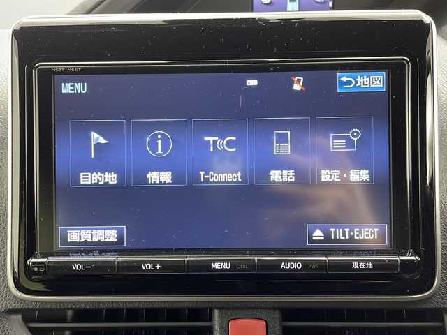 トヨタ エスクァイア ハイブリッド Gi プレミアムパッケージ ブラックテーラード 茨城県 2021(令3)年 4.2万km ブラック 純正ナビ/フルセグTV/バックカメラ/TRDエアロ/ドライブレコーダー/クルーズコントロール/フリップダウンモニター/両側パワースライドドア/ハーフレザーシート/純正15インチアルミホイール/コーナーセンサー/レーンアシスト/LEDヘッドライト