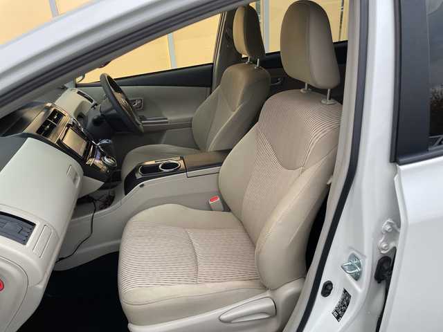 トヨタ プリウス α S 福岡県 2015(平27)年 7万km ホワイトパールクリスタルシャイン 社外ECLIPSE７インチナビ/　（AM/FM/CD/DVD/SD/SDREC/BT/フルセグ/バック）/ミラー一体型ドライブレコーダー（前後）/ワンオーナー/コーナーセンサー（前）/ETC/純正ドアバイザー/電格ミラー/ステアリングリモコン/フォグランプ/プッシュスタート/純正マット/オートライト