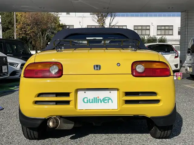 ホンダ ビート 兵庫県 1991(平3)年 6.6万km 黄 /MOMOステアリング//ETC//幌張替（ダークブルー）//パワーウィンドウ//シートカバー