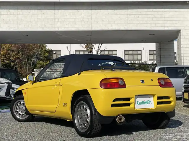 ホンダ ビート 兵庫県 1991(平3)年 6.6万km 黄 /MOMOステアリング//ETC//幌張替（ダークブルー）//パワーウィンドウ//シートカバー