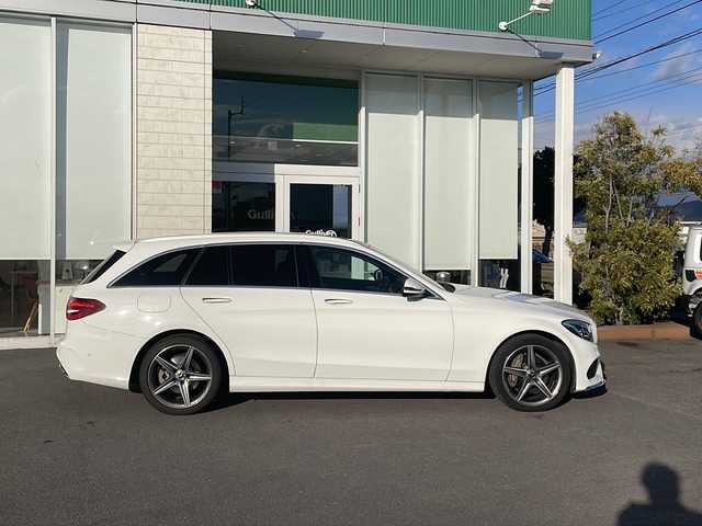 メルセデス・ベンツ Ｃ２２０ｄ ワゴン ローレウスエディション 香川県 2018(平30)年 3.1万km ポーラホワイト レザーシート/サンルーフ/ディスタンスパイロット/ステアリングパイロット/ブラインドスポットモニター/純正ナビ/バックカメラ/電動リアゲート/コーナーセンサー/シートヒーター/キーレスゴー