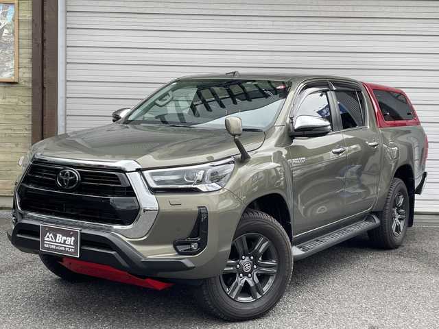 トヨタ ハイラックス Z 福島県 2021(令3)年 0.5万km オキサイドブロンズM プリクラッシュセーフティ/レーダークルーズコントロール/TRDキャノピー/TRDパフォーマンスダンパー/TRDフロントアンダーカバー/ETC2.0/純正フルセグナビ/CD/DVD/Bluetooth/バックカメラ/コーナーセンサー/LEDヘッドライト/ドライブレコーダー