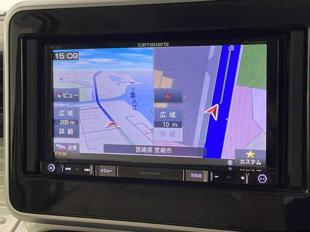 スズキ スペーシア HYBRID X 宮崎県 2018(平30)年 3.9万km シフォンアイボリーM 禁煙車/衝突被害軽減ブレーキ/社外ナビTV/（AVIC-RZ801/CD/DVD/Bluetooth/フルセグTV)/社外バックカメラ/社外ドライブレコーダー/社外シートカバー/社外ETC/純正セキュリティアラーム/純正フロアマット/両側電動スライドドア/レーンディパーチャーアラート/クリアランスソナー/エネチャージ/シートヒーター/オートエアコン/ウインカードアミラー/スマートキー/プッシュエンジンスタート/新車時保証書/取扱い説明書