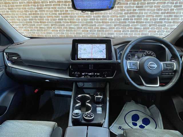 日産 エクストレイル S e－4ORCE 岐阜県 2023(令5)年 1.4万km ダイヤモンドブラック ４WD/e-4ORCE/エマージェンシーブレーキ/クルーズコントロール/車線逸脱警報/踏み間違い衝突防止支援/標識表示機能/オートブレーキホールド/前後ソナー/ハイビームアシスト/ヒルディセントコントロール/シートヒーター（１列目、２列目左右）/ステアリングヒーター/Pioneerナビ/バックカメラ/ETC/ドライブレコーダー/LEDヘッドライト/フォグランプ/純正18インチアルミホイール