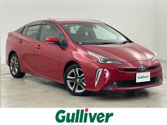 トヨタ プリウス A ツーリングセレクション 福岡県 2022(令4)年 1.4万km エモーショナルレッドⅡ 純正ナビ／フルセグＴＶ　/バックカメラ　/前方ドラレコ　/ビルトインＥＴＣ　/トヨタセーフティセンス　/アクセル踏み間違い防止　/パーキングアシスト　/ＨＵＤ　/シートヒーター／ベンチレーション　/純正１７インチＡＷ