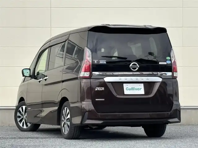 日産 セレナ ハイウェイスターVセレクションⅡ 茨城県 2018(平30)年 5.2万km インペリアルアンバーP 純正9インチワイドナビ/フルセグテレビ/プロパイロット/デジタルインナーミラー/前方ドライブレコーダー/ETC/アラウンドビューモニター/後席モニター/前後コーナーセンサー/両側パワースライドドア/レーンキープアシスト/W(後席)エアコン/純正アルミホイール/オートライト/純正フロアマット