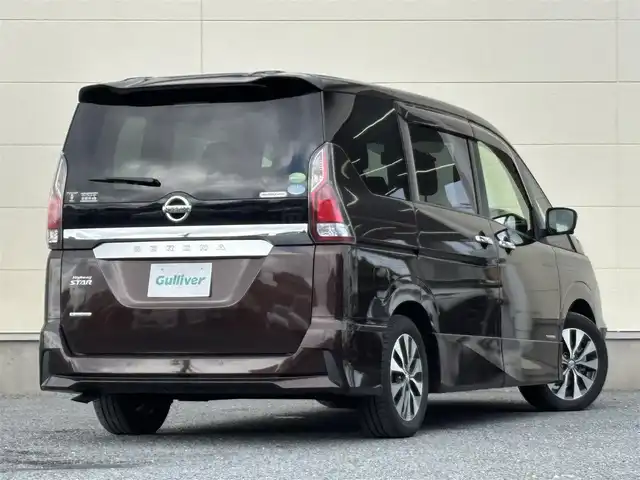 日産 セレナ ハイウェイスターVセレクションⅡ 茨城県 2018(平30)年 5.2万km インペリアルアンバーP 純正9インチワイドナビ/フルセグテレビ/プロパイロット/デジタルインナーミラー/前方ドライブレコーダー/ETC/アラウンドビューモニター/後席モニター/前後コーナーセンサー/両側パワースライドドア/レーンキープアシスト/W(後席)エアコン/純正アルミホイール/オートライト/純正フロアマット