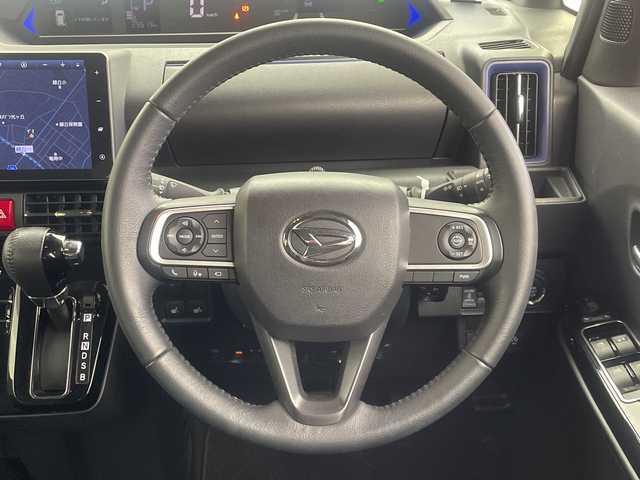 ダイハツ タント カスタム RS スタイルセレクション 奈良県 2022(令4)年 3万km プラムブラウンクリスタルマイカ 禁煙車/ターボ/純正９インチメモリナビ・フルセグTV/CD・DVD・Bluetooth/パノラマビューカメラ/両側パワースライドドア/LEDヘッドライト/レーダークルーズコントロール/ドライブレコーダー/ハーフレザーシート/前席シートヒーター/ETC/コーナーセンサー/GPSレーダー/電動パーキングブレーキ/シートバックテーブル/リアサンシェード