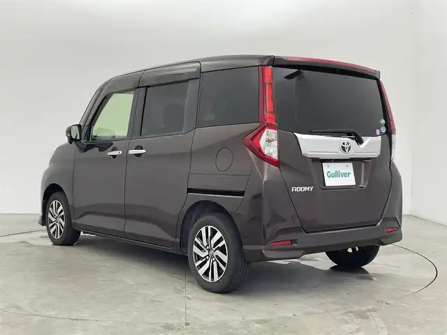 トヨタ ルーミー カスタムG 富山県 2018(平30)年 4.7万km プラムブラウンパールクリスタルシャイン 社外ナビ（AM/FM/CD/DVD/BT）/フルセグTV/バックカメラ/両側パワースライドドア/前後ドライブレコーダー/LEDヘッドライト/フォグランプ/プッシュスタート/スマートキー/スペアキー/横滑り防止装置/アイドリングストップ/保証書/取扱説明書