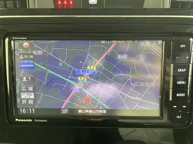 トヨタ ルーミー カスタムG 富山県 2018(平30)年 4.7万km プラムブラウンパールクリスタルシャイン 社外ナビ（AM/FM/CD/DVD/BT）/フルセグTV/バックカメラ/両側パワースライドドア/前後ドライブレコーダー/LEDヘッドライト/フォグランプ/プッシュスタート/スマートキー/スペアキー/横滑り防止装置/アイドリングストップ/保証書/取扱説明書