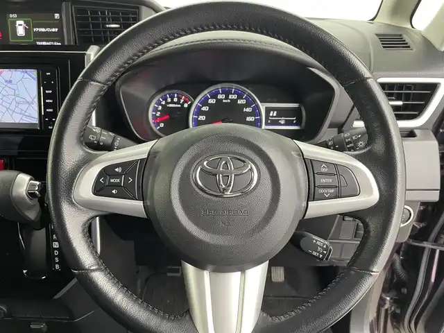トヨタ ルーミー カスタムG 富山県 2018(平30)年 4.7万km プラムブラウンパールクリスタルシャイン 社外ナビ（AM/FM/CD/DVD/BT）/フルセグTV/バックカメラ/両側パワースライドドア/前後ドライブレコーダー/LEDヘッドライト/フォグランプ/プッシュスタート/スマートキー/スペアキー/横滑り防止装置/アイドリングストップ/保証書/取扱説明書