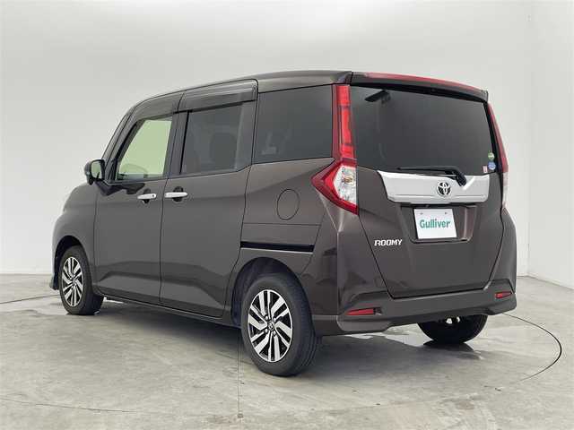 トヨタ ルーミー カスタムG 富山県 2018(平30)年 4.7万km プラムブラウンパールクリスタルシャイン 社外ナビ（AM/FM/CD/DVD/BT）/フルセグTV/バックカメラ/両側パワースライドドア/前後ドライブレコーダー/LEDヘッドライト/フォグランプ/プッシュスタート/スマートキー/スペアキー/横滑り防止装置/アイドリングストップ/保証書/取扱説明書