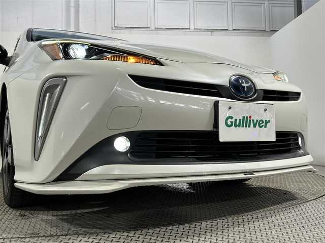 トヨタ プリウス S ツーリングセレクション 大阪府 2019(平31)年 4.8万km ホワイトパールクリスタルシャイン TRDエアロ 黒革シート 純正9incナビ(フルセグ/DVD再生/Bluetooth) バックカメラ ETC 衝突軽減 レーダークルコン トヨタセーフティセンス シートヒーター スマートキー