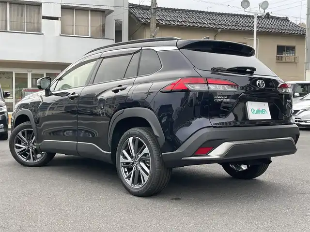 トヨタ カローラ クロス ハイブリッド Z 島根県 2025(令7)年 0.1千km スパークリングブラックパールクリスタルシャイン 純正１０．５型ナビ　/フルセグTV・Ｂｌｕｅｔｏｏｔｈ/全方位／バック／サイド／フロントカメラ　/前後ドライブレコーダー　/ビルトインＥＴＣ２．０　/パワーバックドア　/ハーフレザーシート/パワシート/ヒーター/レーダークルーズコントロール　/アドバンスドパーク（駐車支援システム）　/衝突軽減ブレーキ/ブラインドスポットモニター　/前後コーナーセンサー　/オートブレーキホールド/オートハイビーム／ライト/スマートキー　/純正ＬＥＤヘッドライト　/純正１８インチアルミホイール/保証書・取扱説明書（本体＋ナビ）/スペアキー１本