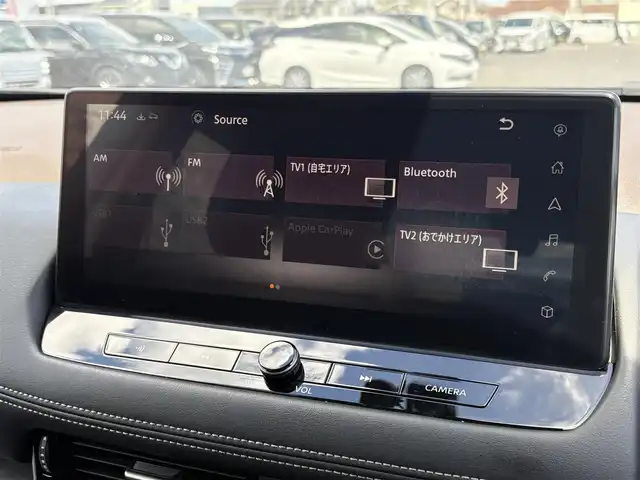 日産 エクストレイル G e－4ORCE 大分県 2022(令4)年 6万km ステルスグレー/スーパーブラック ・純正ナビ(BT/AppleCarPlay/USB)/・フルセグテレビ/・アラウンドビューモニター/・ヘッドアップディスプレイ/・プロパイロット/・駐車支援/・AC100V/・ETC 2.0/・ドライブレコーダー/・エマージェンシーブレーキ/・コーナーセンサー/・ブラインドスポットモニター/・デジタルインナーミラー/・パワーシート/・シートヒーター/・シートメモリー/・ステアリングヒーター/・オートハイビーム/・置くだけ充電/・ブレーキホールド