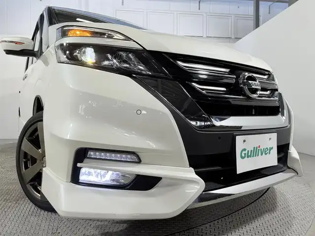 日産 セレナ ハイウェイスター 大阪府 2016(平28)年 4.4万km ブリリアントホワイトパール ProPILOT 純正9incナビTV 360カメラ 後席モニター デジタルインナーミラー ハーフレザー シートヒーター 両側パワースライドドア レーダーC 衝突軽減 パークアシスト クリアランスソナー リアオートエアコン