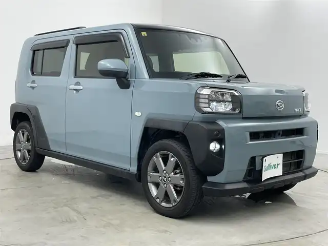 ダイハツ タフト G ターボ 愛知県 2020(令2)年 3.1万km レイクブルーメタリック スマートアシスト/　　・衝突警報機能/　　・衝突回避支援ブレーキ機能/　　・車線逸脱警報機能/　　・路側逸脱警報/　　・ふらつき警報/　　・アダプティブクルーズコントロール/　　・アダプティブドライビングハイビーム/　　・コーナーセンサー/　　・パノラマモニター/ディーラーオプション7インチナビ/　　CD/DVD/BT/フルセグ/ドライブレコーダー/ETC/革巻きステアリング/ステアリングリモコン/シートヒーター（前席）/ガラスルーフ/ルーフレール/純正LEDヘッドライト/フォグランプ/純正15インチアルミホイール