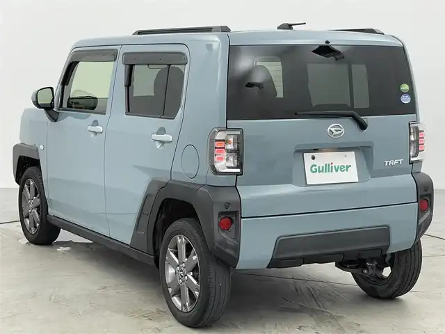 ダイハツ タフト G ターボ 愛知県 2020(令2)年 3.1万km レイクブルーメタリック スマートアシスト/　　・衝突警報機能/　　・衝突回避支援ブレーキ機能/　　・車線逸脱警報機能/　　・路側逸脱警報/　　・ふらつき警報/　　・アダプティブクルーズコントロール/　　・アダプティブドライビングハイビーム/　　・コーナーセンサー/　　・パノラマモニター/ディーラーオプション7インチナビ/　　CD/DVD/BT/フルセグ/ドライブレコーダー/ETC/革巻きステアリング/ステアリングリモコン/シートヒーター（前席）/ガラスルーフ/ルーフレール/純正LEDヘッドライト/フォグランプ/純正15インチアルミホイール