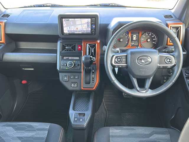 ダイハツ タフト G ターボ 秋田県 2020(令2)年 6.7万km レモンスカッシュクリスタルM 純正メモリナビ/純正BT、CD、DVD、TV/純正15インチAW/前後コーナーセンサー/４WD/スペアキー/保証書、取説