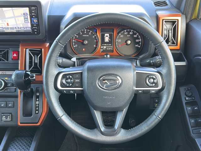 ダイハツ タフト G ターボ 秋田県 2020(令2)年 6.7万km レモンスカッシュクリスタルM 純正メモリナビ/純正BT、CD、DVD、TV/純正15インチAW/前後コーナーセンサー/４WD/スペアキー/保証書、取説