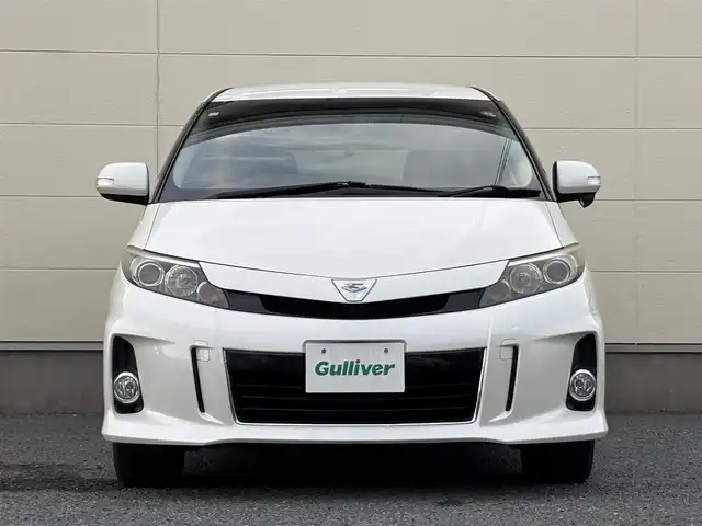トヨタ エスティマ アエラス 茨城県 2012(平24)年 7.4万km ホワイトパールクリスタルシャイン 純正ナビ(NHZN-X62G)/(FM/AM/Bluetooth/TV/CD/DVD)/バックカメラ/フリップダウンモニター/両側パワースライドドア/クルーズコントロール/ETC/オットマン(2列目)/ドライブレコーダー(前後)/スペアキー/オートライト/純正AW