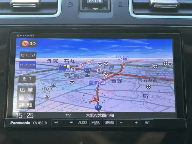 スバル インプレッサ スポーツ 1．6i－L 大阪府 2015(平27)年 8.4万km クリスタルホワイトP 純正ナビ/BTオーディオ/フルセグテレビ/CD/DVD/バックカメラ/ETC/前後ドライブレコーダー/純正15インチAW/純正フロアマット/純正ドアバイザー/フォグランプ/スマートキープッシュスタート/スペアキー