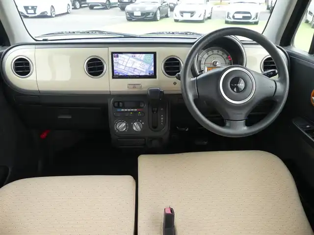 スズキ ラパン G 千葉県 2012(平24)年 6万km ミルクティーベージュメタリック 社外SDナビ/地デジTV/【DVD/CD再生機能　Bluetooth接続】/ETC/携帯リモコン