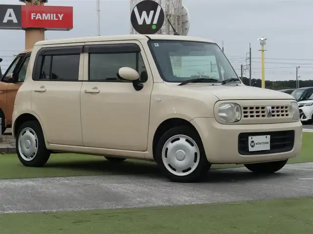 スズキ ラパン G 千葉県 2012(平24)年 6万km ミルクティーベージュメタリック 社外SDナビ/地デジTV/【DVD/CD再生機能　Bluetooth接続】/ETC/携帯リモコン